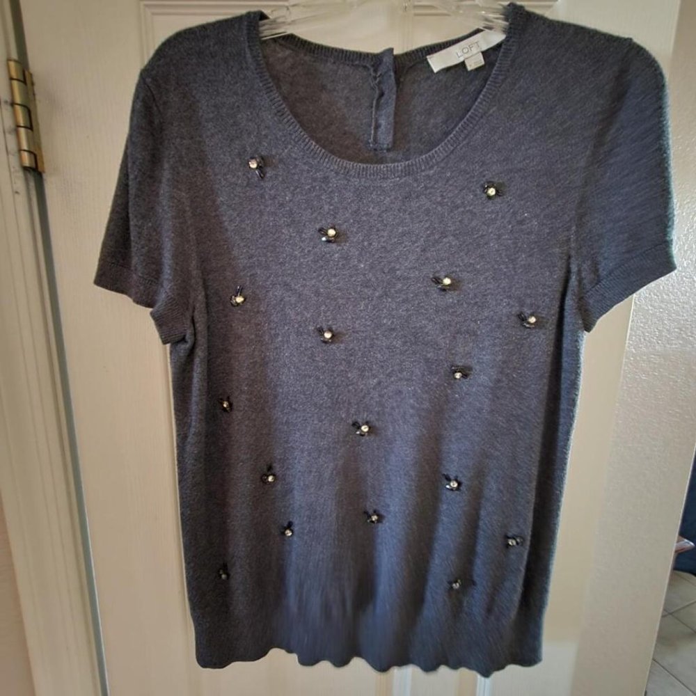 Loft Women's Medium Short-Sleeved Sweater